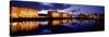 Reflection of Buildings in Water, Albert Dock, Liverpool, Merseyside, England-null-Stretched Canvas