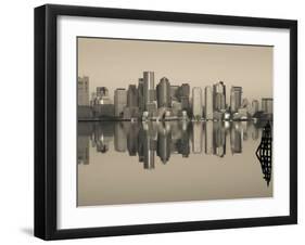 Reflection of Buildings in Water, Boston, Massachusetts, USA-null-Framed Photographic Print