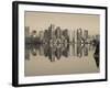 Reflection of Buildings in Water, Boston, Massachusetts, USA-null-Framed Photographic Print