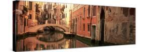 Reflection of Buildings in Water, Venice, Italy-null-Stretched Canvas