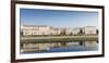 Reflection of buildings on River Arno, Florence, Tuscany, Italy, Europe-Alexandre Rotenberg-Framed Photographic Print