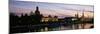 Reflection of Buildings on Water, Dresden Frauenkirche, River Elbe, Dresden, Saxony, Germany-null-Mounted Photographic Print