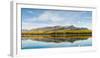 Reflection of Chugach Mountains in Clunie Lake, Eagle River, Alaska, USA-null-Framed Photographic Print