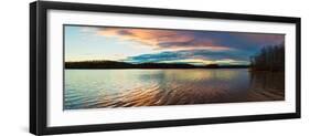 Reflection of Clouds in a Lake at Sunset, Stephen A. Forbes State Recreation Area-null-Framed Photographic Print