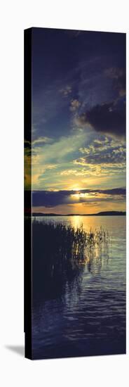 Reflection of Clouds in a Lake, Lake Saimaa, Joutseno, Finland-null-Stretched Canvas