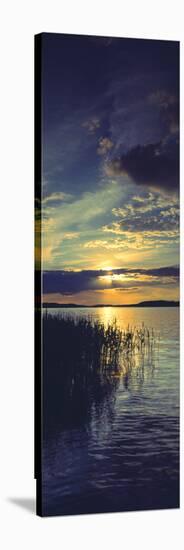 Reflection of Clouds in a Lake, Lake Saimaa, Joutseno, Finland-null-Stretched Canvas