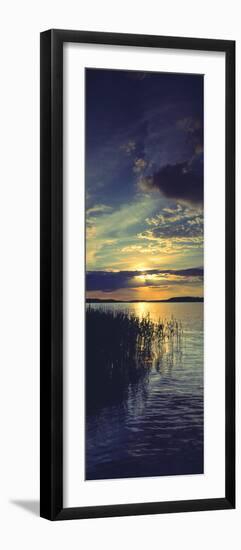 Reflection of Clouds in a Lake, Lake Saimaa, Joutseno, Finland-null-Framed Premium Photographic Print