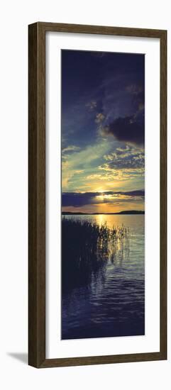 Reflection of Clouds in a Lake, Lake Saimaa, Joutseno, Finland-null-Framed Photographic Print