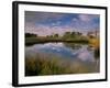 Reflection of Clouds on Tidal Pond in Morning Light, Savannah, Georgia, USA-Joanne Wells-Framed Photographic Print