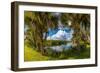 Reflection of Clouds on Water, Deer Prairie Creek Preserve, Venice, Sarasota County, Florida, USA-null-Framed Photographic Print