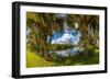 Reflection of Clouds on Water, Deer Prairie Creek Preserve, Venice, Sarasota County, Florida, USA-null-Framed Photographic Print
