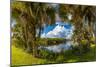 Reflection of Clouds on Water, Deer Prairie Creek Preserve, Venice, Sarasota County, Florida, USA-null-Mounted Photographic Print