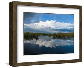 Reflection of Clouds on Water, Everglades National Park, Florida, USA-null-Framed Photographic Print