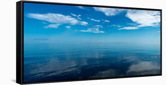 Reflection of Clouds on Water, Lake Superior, Minnesota, USA-null-Framed Stretched Canvas