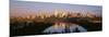 Reflection of Downtown Buildings in Water at Sunrise, North Saskatchewan River, Edmonton-null-Mounted Photographic Print
