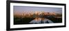 Reflection of Downtown Buildings in Water at Sunrise, North Saskatchewan River, Edmonton-null-Framed Photographic Print