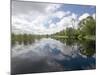 Reflection of Gathering Rain Clouds Above Kwando River During Rainy Season, Namibia, Africa-Paul Souders-Mounted Photographic Print