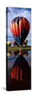 Reflection of Hot Air Balloons in a Lake, Hot Air Balloon Rodeo, Steamboat Springs, Routt County-null-Stretched Canvas