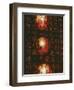 Reflection of Lanterns on Chinese Characters, Taichung, Taiwan-Ian Trower-Framed Photographic Print