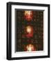 Reflection of Lanterns on Chinese Characters, Taichung, Taiwan-Ian Trower-Framed Photographic Print