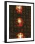 Reflection of Lanterns on Chinese Characters, Taichung, Taiwan-Ian Trower-Framed Photographic Print