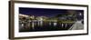 Reflection of lights on water, Puerto Rico Convention Center, Isla Grande, Santurce, San Juan, P...-null-Framed Photographic Print