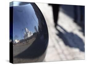 Reflection of Lutheran Cathedral, Senate Square, Helsinki, Finland, Scandinavia, Europe-Dallas & John Heaton-Stretched Canvas