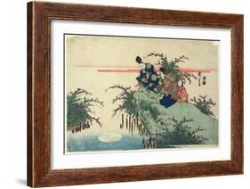 Reflection of Moon, Early 19th Century-Utagawa Hiroshige-Framed Giclee Print