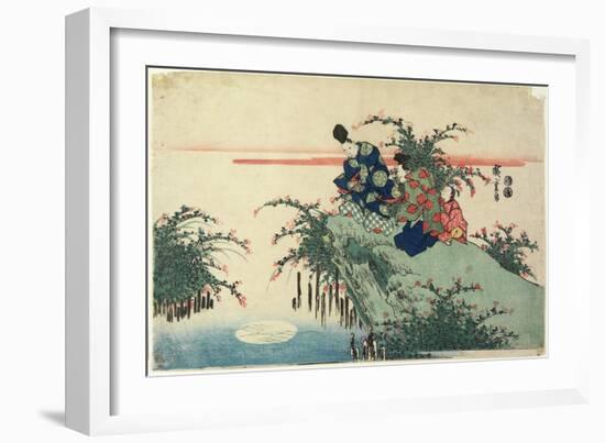 Reflection of Moon, Early 19th Century-Utagawa Hiroshige-Framed Giclee Print