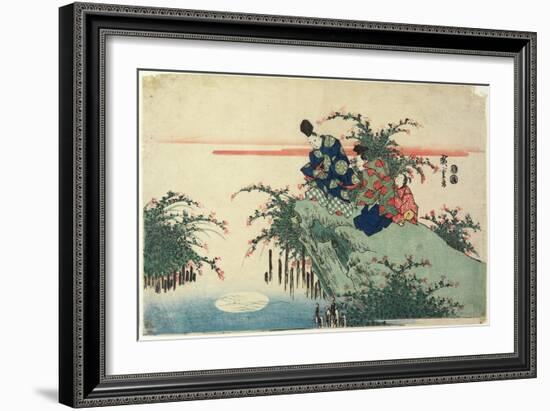 Reflection of Moon, Early 19th Century-Utagawa Hiroshige-Framed Giclee Print