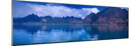 Reflection of Mountain on Water, Chiaw Lan Lake, Kao Sok National Park, Surat Thani Province-null-Mounted Photographic Print