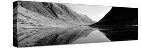 Reflection of Mountains in a Lake, Loch Achtriochtan, Glencoe, Highlands Region, Scotland-null-Stretched Canvas
