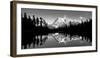 Reflection of Mountains in a Lake, Mt Shuksan, Picture Lake, North Cascades National Park-null-Framed Photographic Print