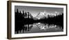 Reflection of Mountains in a Lake, Mt Shuksan, Picture Lake, North Cascades National Park-null-Framed Premium Photographic Print