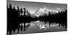 Reflection of Mountains in a Lake, Mt Shuksan, Picture Lake, North Cascades National Park-null-Mounted Premium Photographic Print