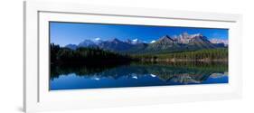 Reflection of Mountains in Herbert Lake, Banff National Park, Alberta, Canada-null-Framed Photographic Print