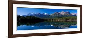 Reflection of Mountains in Herbert Lake, Banff National Park, Alberta, Canada-null-Framed Photographic Print