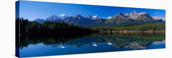 Reflection of Mountains in Herbert Lake, Banff National Park, Alberta, Canada-null-Stretched Canvas