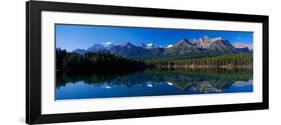 Reflection of Mountains in Herbert Lake, Banff National Park, Alberta, Canada-null-Framed Photographic Print