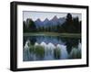 Reflection of Mountains in River, Schwabacher's Landing, Grand Teton National Park, Wyoming, USA-Scott T^ Smith-Framed Photographic Print