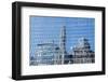 Reflection of Old and New Chicago Buildings-BackyardProductions-Framed Photographic Print