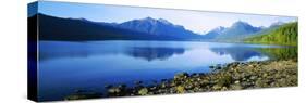 Reflection of Rocks in a Lake, Mcdonald Lake, Glacier National Park, Montana, USA-null-Stretched Canvas