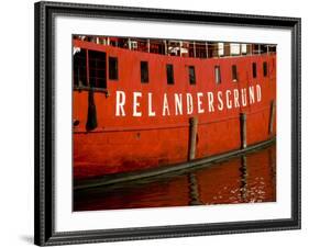 Reflection of Ship on Harbor, Helsinki, Finland-Nancy & Steve Ross-Framed Photographic Print