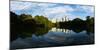 Reflection of skyscrapers a in lake seen from Piedmont Park, Midtown Atlanta, Georgia, USA-Panoramic Images-Mounted Photographic Print