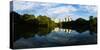 Reflection of skyscrapers a in lake seen from Piedmont Park, Midtown Atlanta, Georgia, USA-Panoramic Images-Stretched Canvas