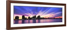 Reflection of Skyscrapers on Water, River Mississippi, New Orleans, Louisiana, USA-null-Framed Photographic Print