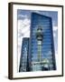 Reflection of Skytower in Office Building, Auckland, North Island, New Zealand-David Wall-Framed Photographic Print