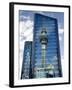 Reflection of Skytower in Office Building, Auckland, North Island, New Zealand-David Wall-Framed Photographic Print