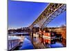 Reflection of the Aurora Bridge in Lake Union on a Cold Clear Seattle Morning, Washington, Usa-Richard Duval-Mounted Photographic Print