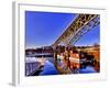 Reflection of the Aurora Bridge in Lake Union on a Cold Clear Seattle Morning, Washington, Usa-Richard Duval-Framed Photographic Print